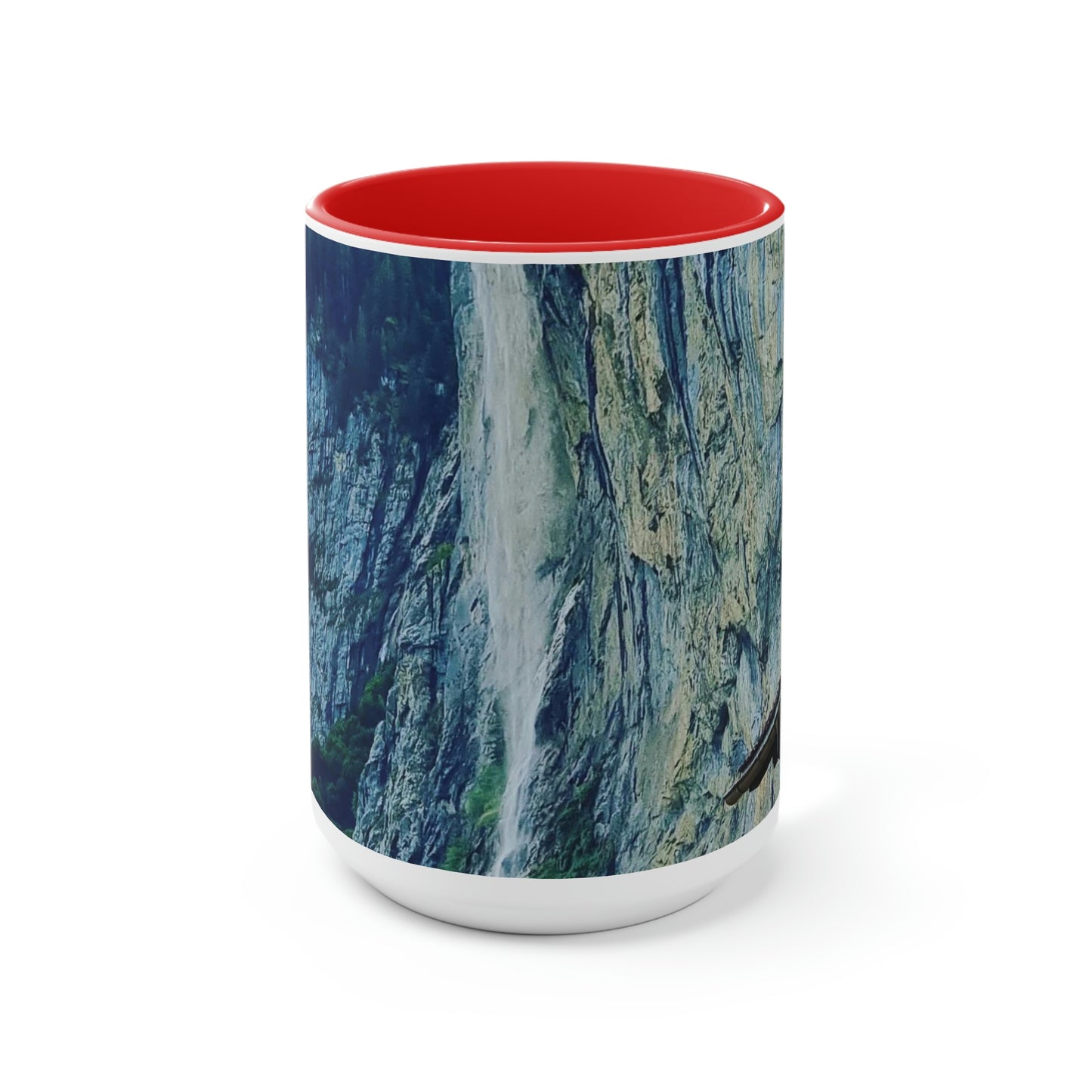 Lauterbrunnen | Suiza | Tazas de café de dos tonos, 15 oz