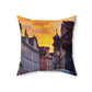 The City Center | Czech Republic | Spun Polyester Square Pillow