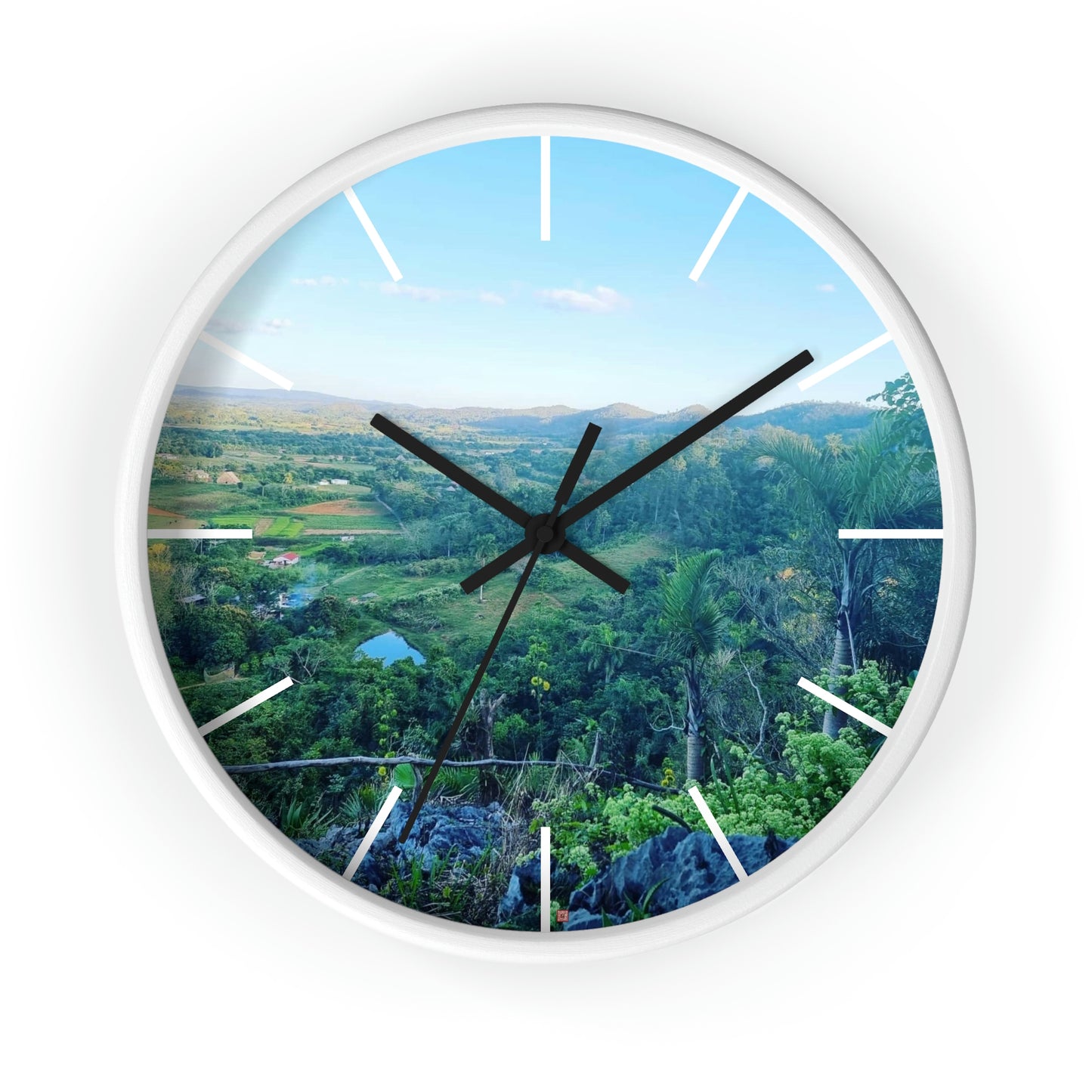 Viñales from above | Cuba | Wall clock