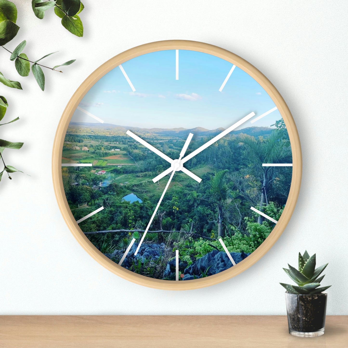 Viñales from above | Cuba | Wall clock