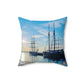 Honnørbrygga | Noruega | Almohada cuadrada de poliéster hilado