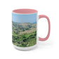 La scène à couper le souffle | Gozo | Tasses à café bicolores, 15 oz