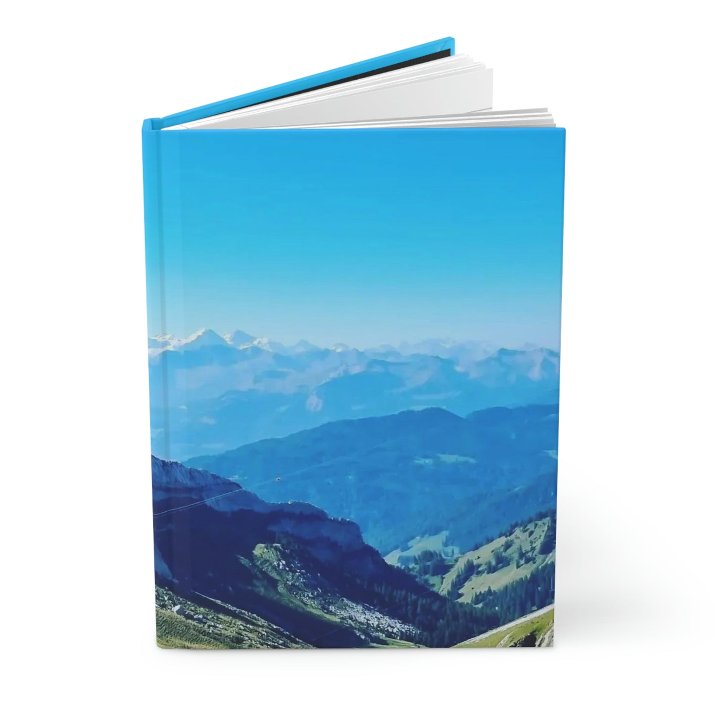 La vue du mont Pilatus | Suisse | Carnet à Couverture Rigide Mat