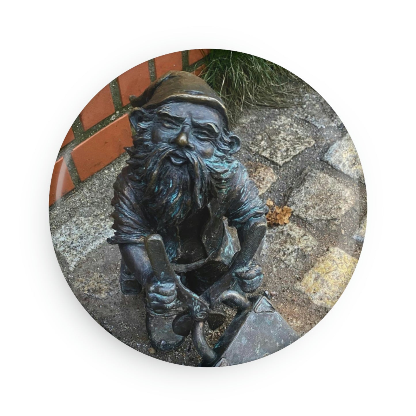 The dwarf | Poland | Button Magnet, Round (1 & 10 pcs)