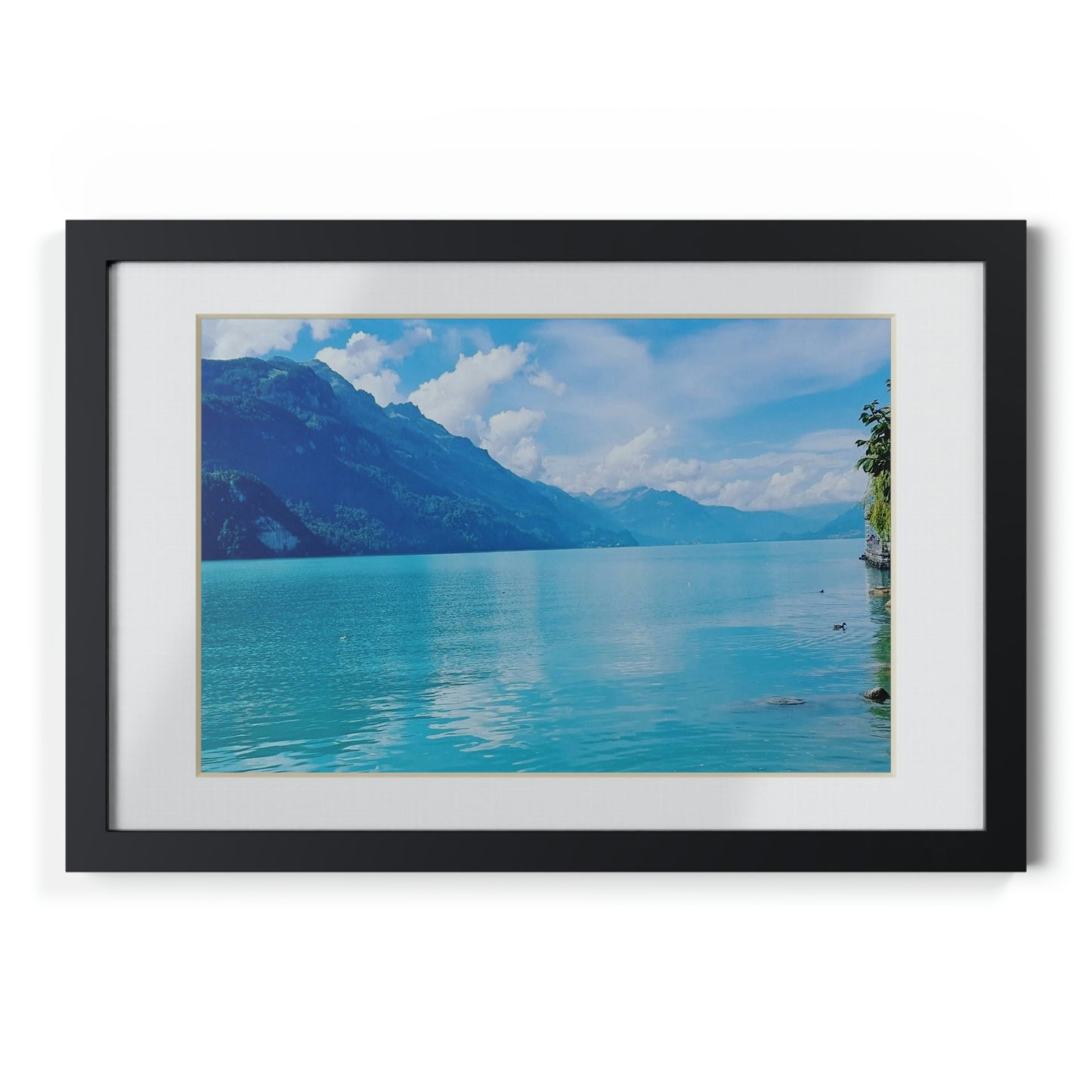 Lake Brienz | Switzerland | Framed Posters, Black