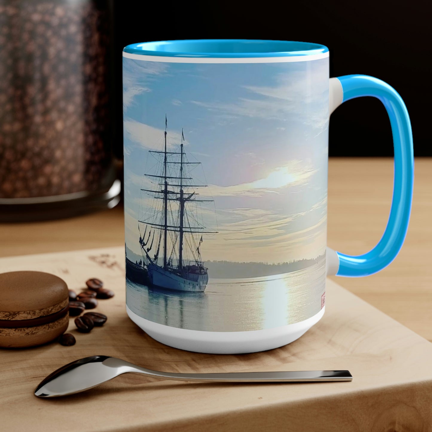 Honnørbrygga | Norway | Two-Tone Coffee Mugs, 15oz