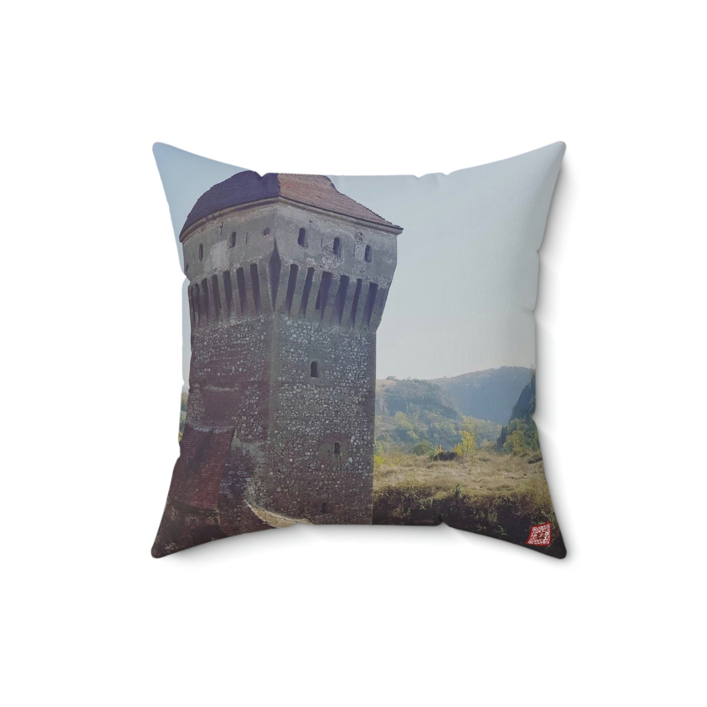 Hunedoara Castle Corvinilor | Romania | Spun Polyester Square Pillow