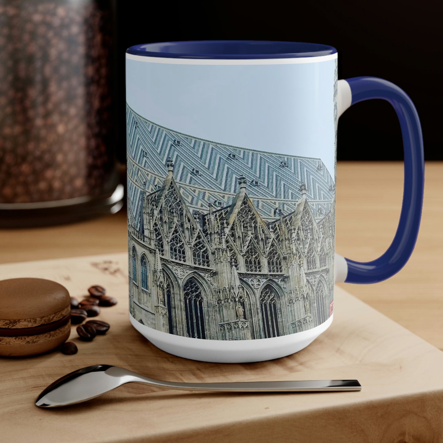 Cathédrale Saint-Étienne | Autriche | Tasses à café bicolores, 15 oz