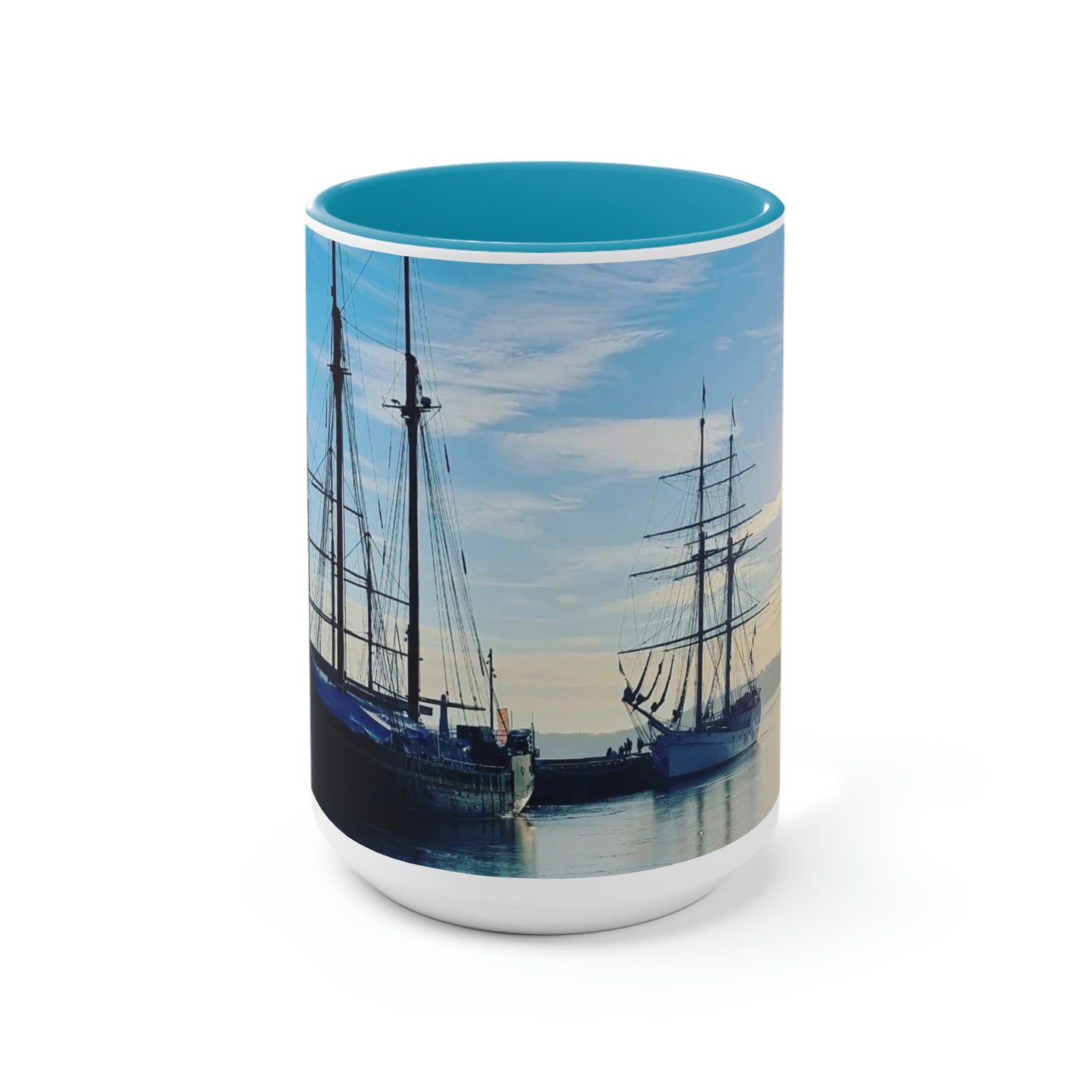 Honnørbrygga | Norway | Two-Tone Coffee Mugs, 15oz