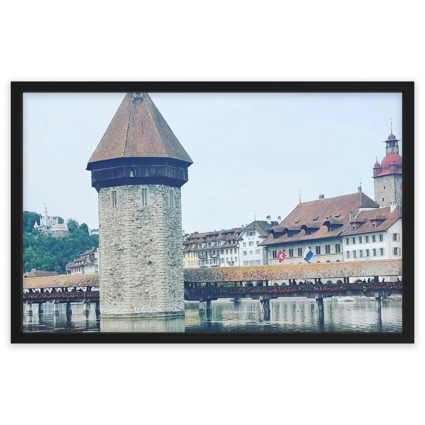 Chapel Bridge | Switzerland | Framed Poster - All sizes