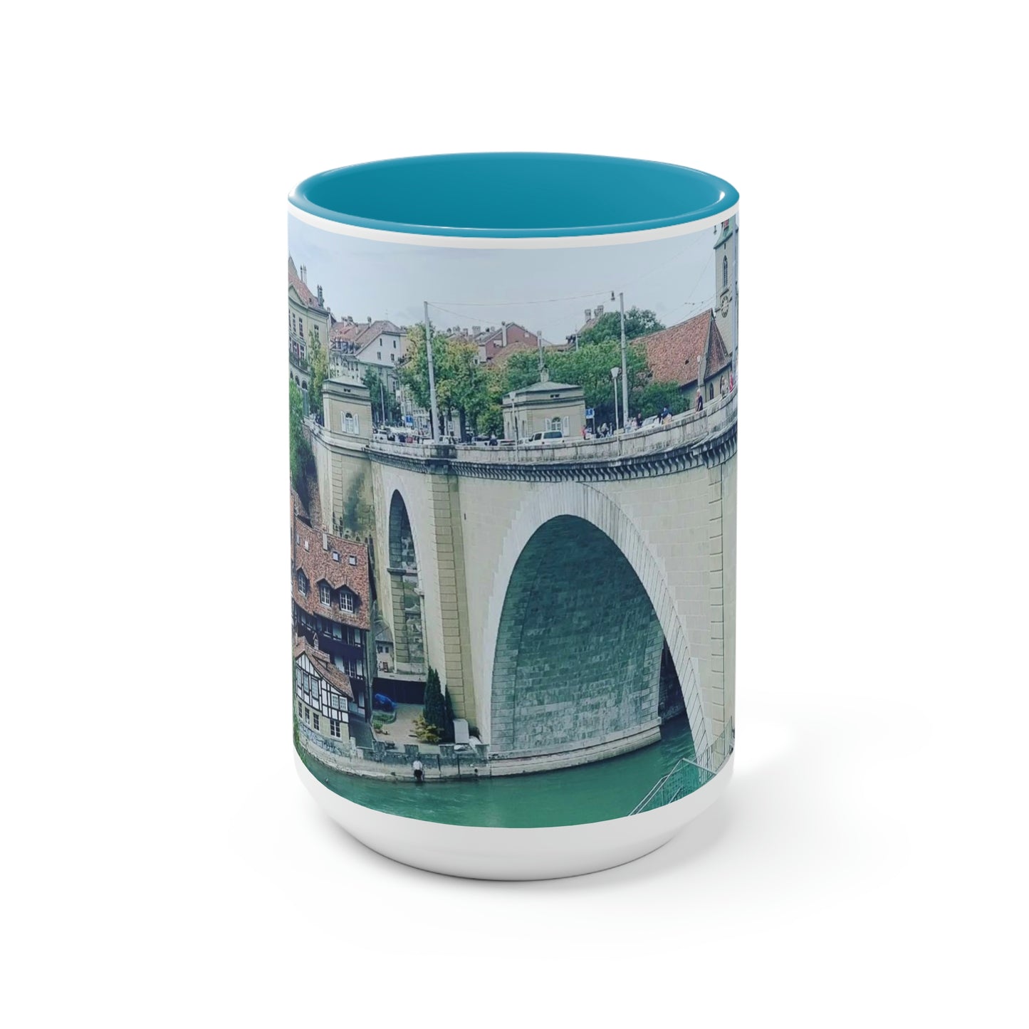 Berna | Suiza | Tazas de café de dos tonos, 15 oz