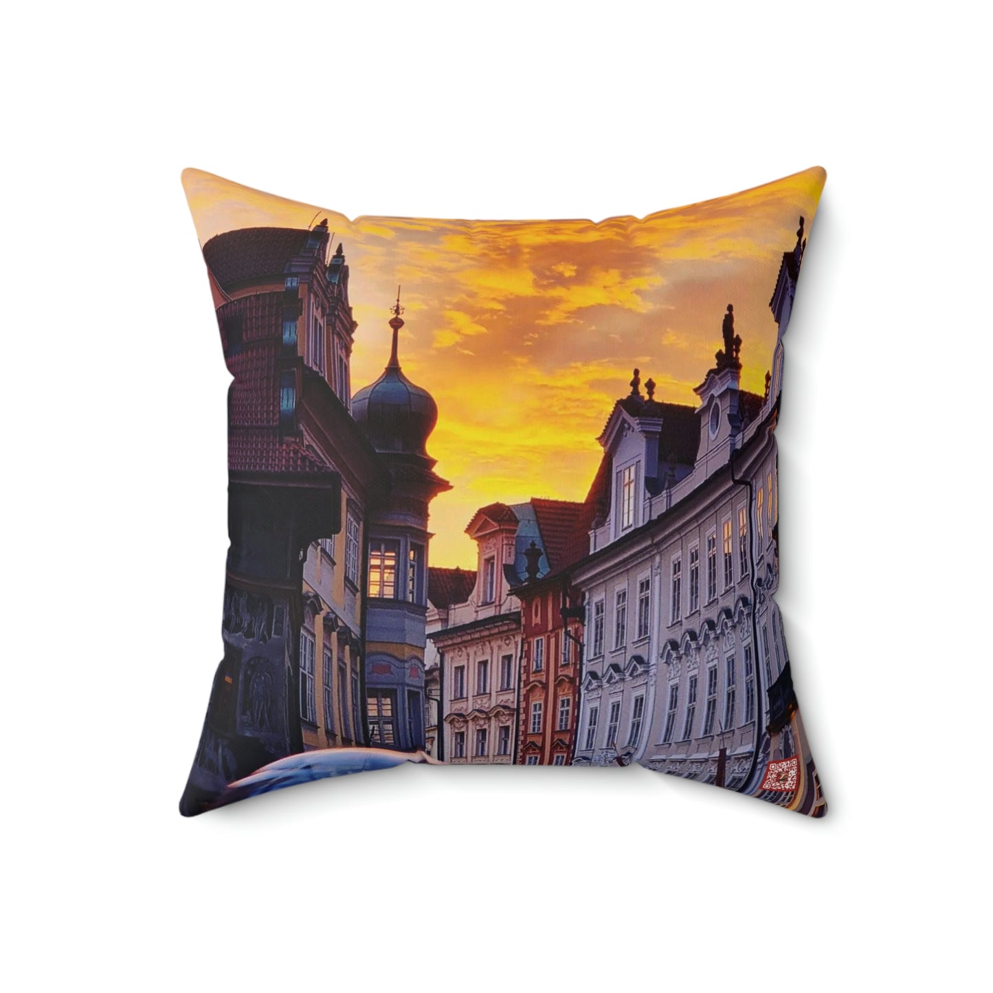 The City Center | Czech Republic | Spun Polyester Square Pillow