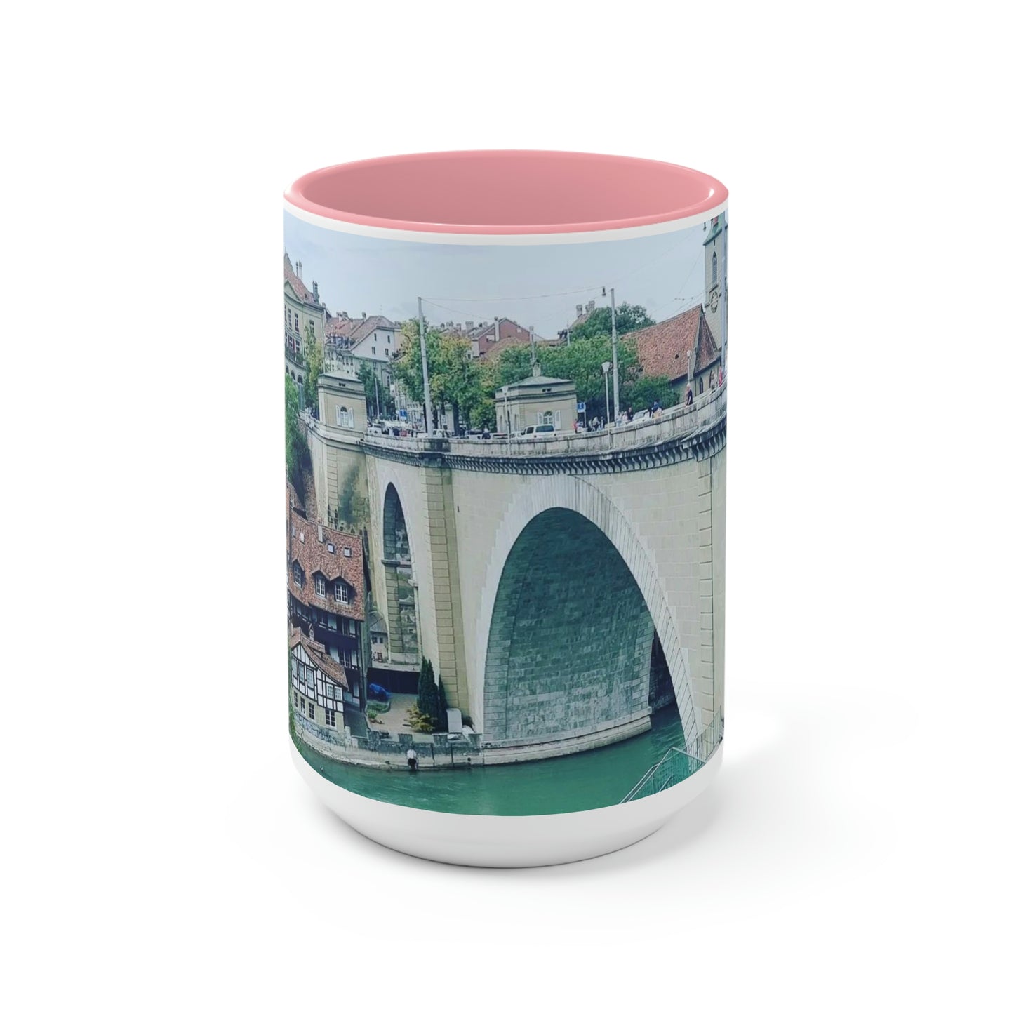 Berna | Suiza | Tazas de café de dos tonos, 15 oz