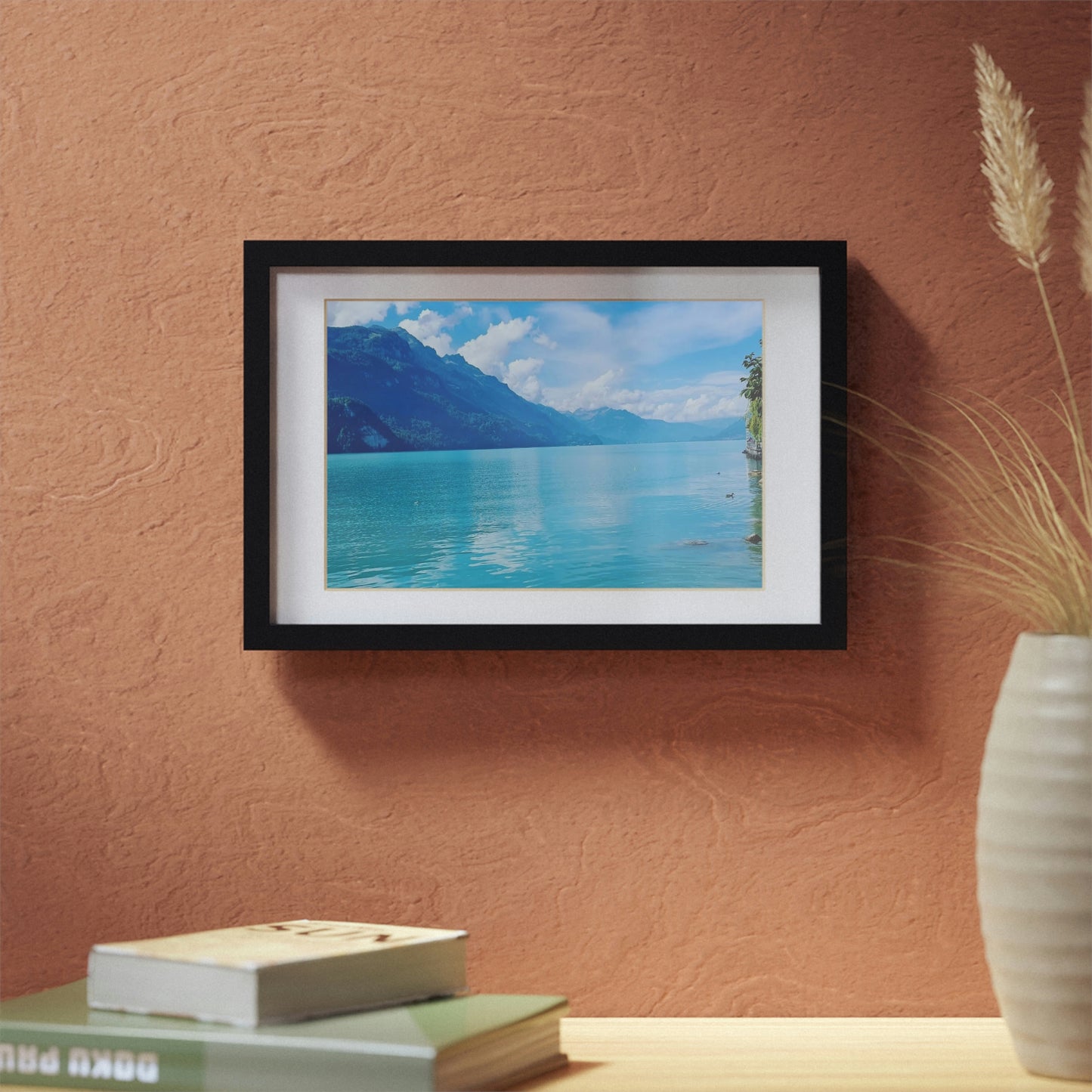 Lake Brienz | Switzerland | Framed Posters, Black