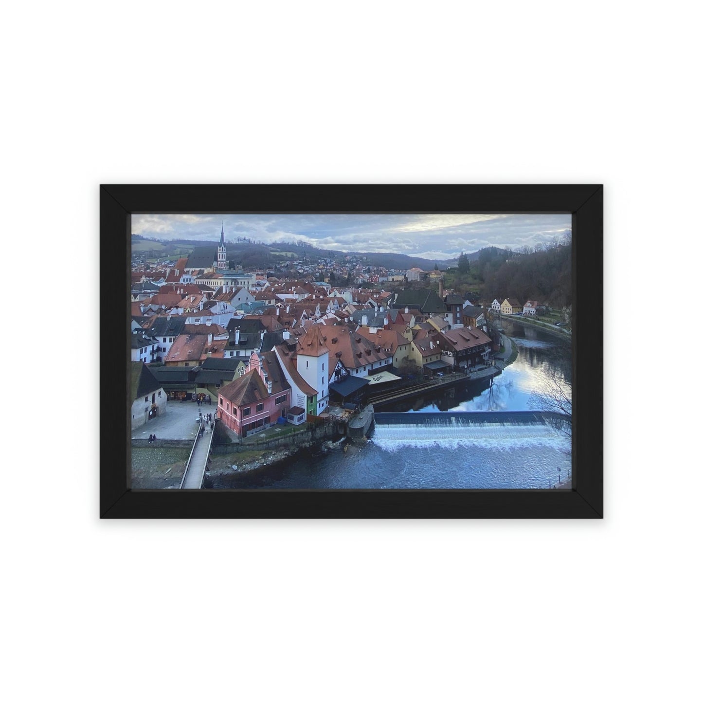 The River of Český Krumlov | Czech Republic | Framed Poster - All sizes