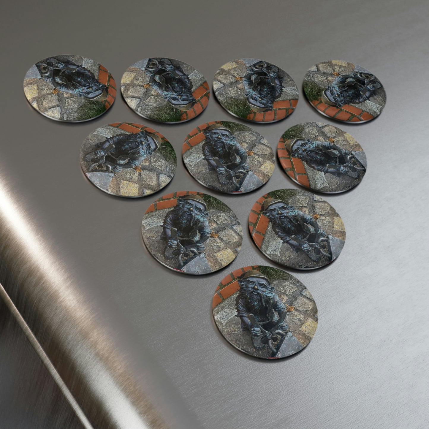 The dwarf | Poland | Button Magnet, Round (1 & 10 pcs)