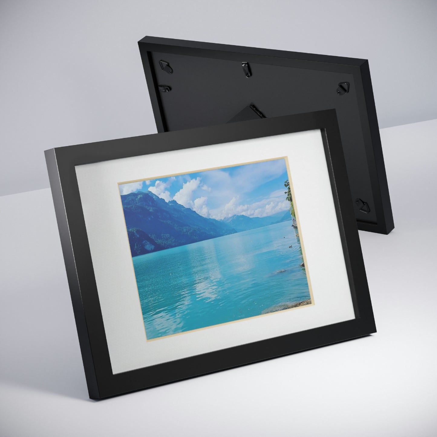 Lake Brienz | Switzerland | Framed Posters, Black