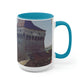 Hunedoara Castle Corvinilor | Romania | Two-Tone Coffee Mugs, 15oz