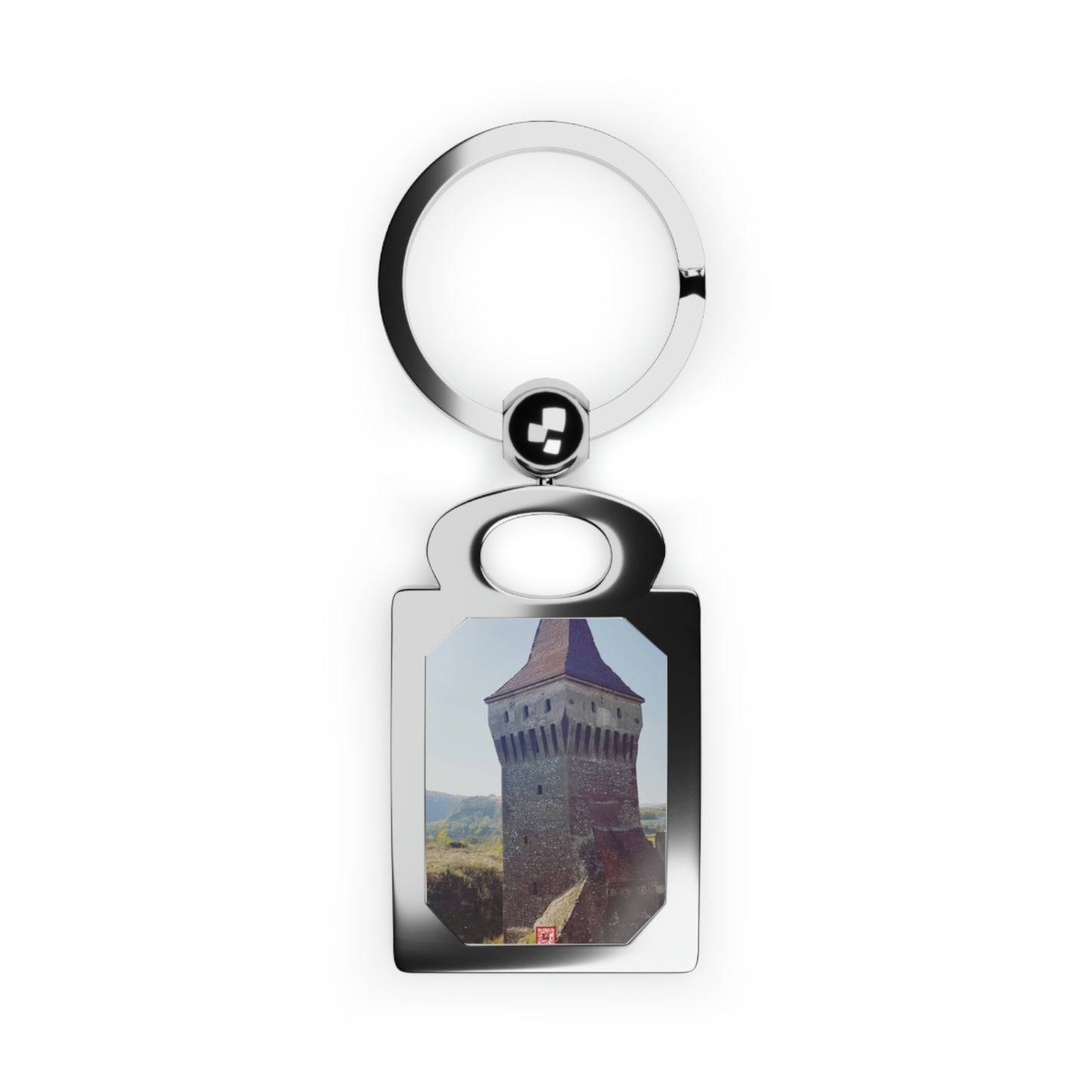 Hunedoara Castle Corvinilor | Romania | Rectangle Photo Keyring