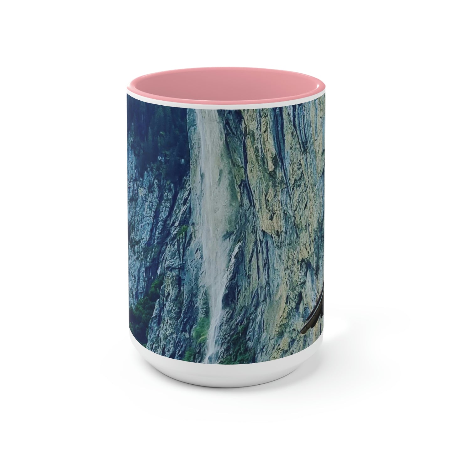 Lauterbrunnen | Suiza | Tazas de café de dos tonos, 15 oz