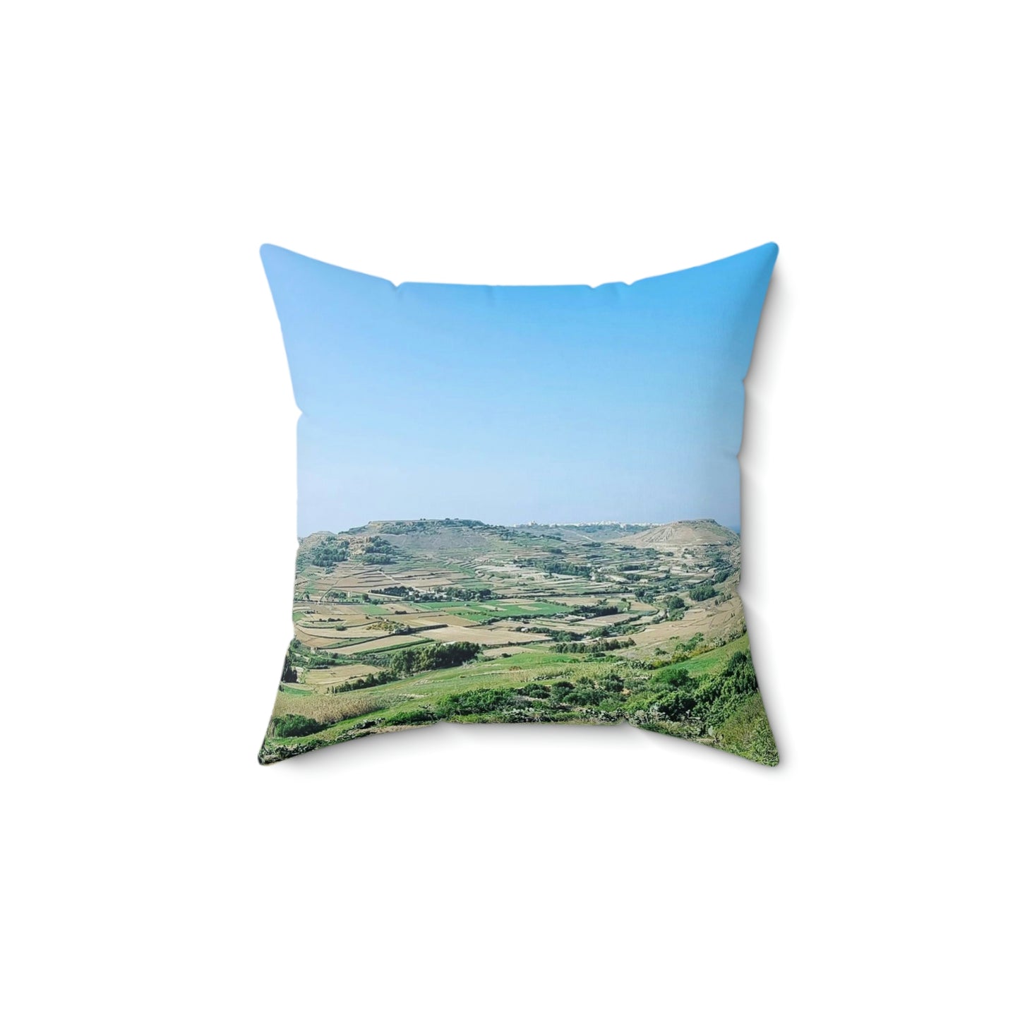 The breath taking scene | Gozo | Spun Polyester Square Pillow