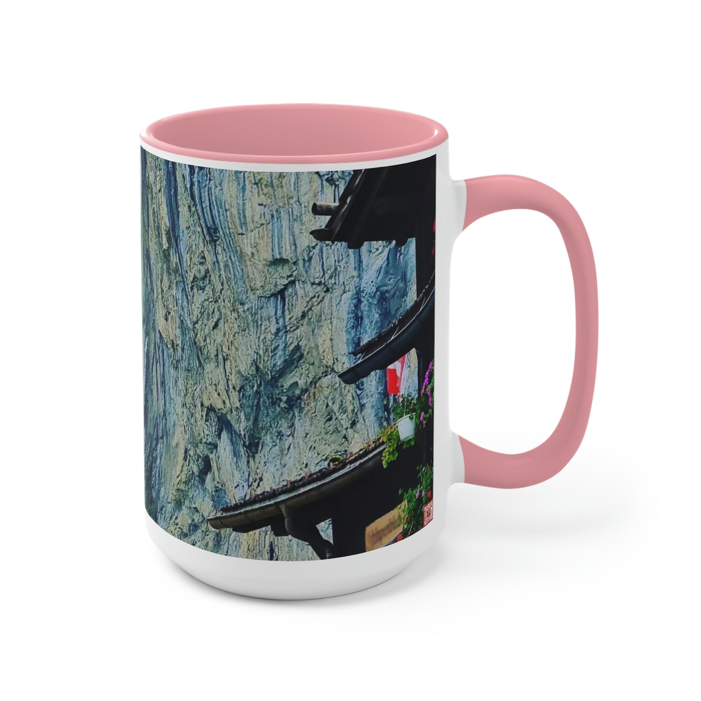 Lauterbrunnen | Suiza | Tazas de café de dos tonos, 15 oz