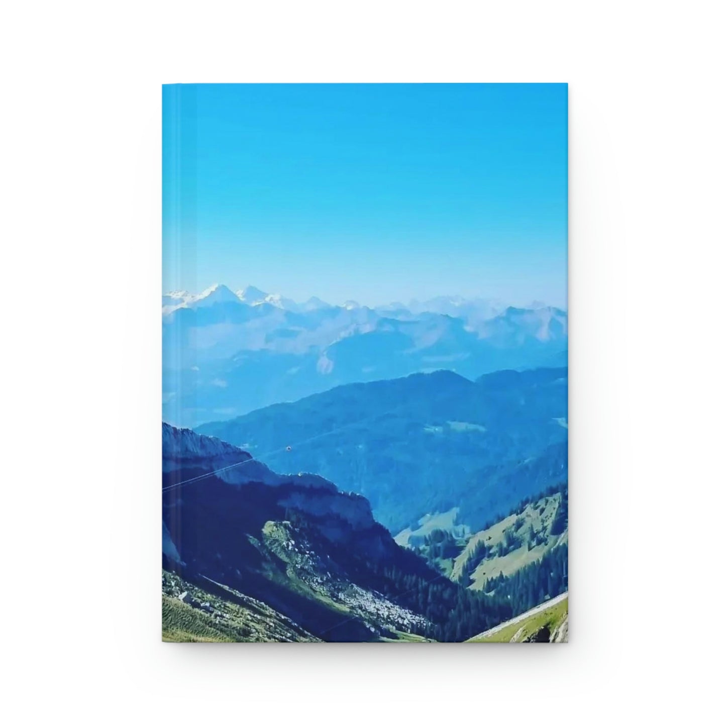 La vue du mont Pilatus | Suisse | Carnet à Couverture Rigide Mat